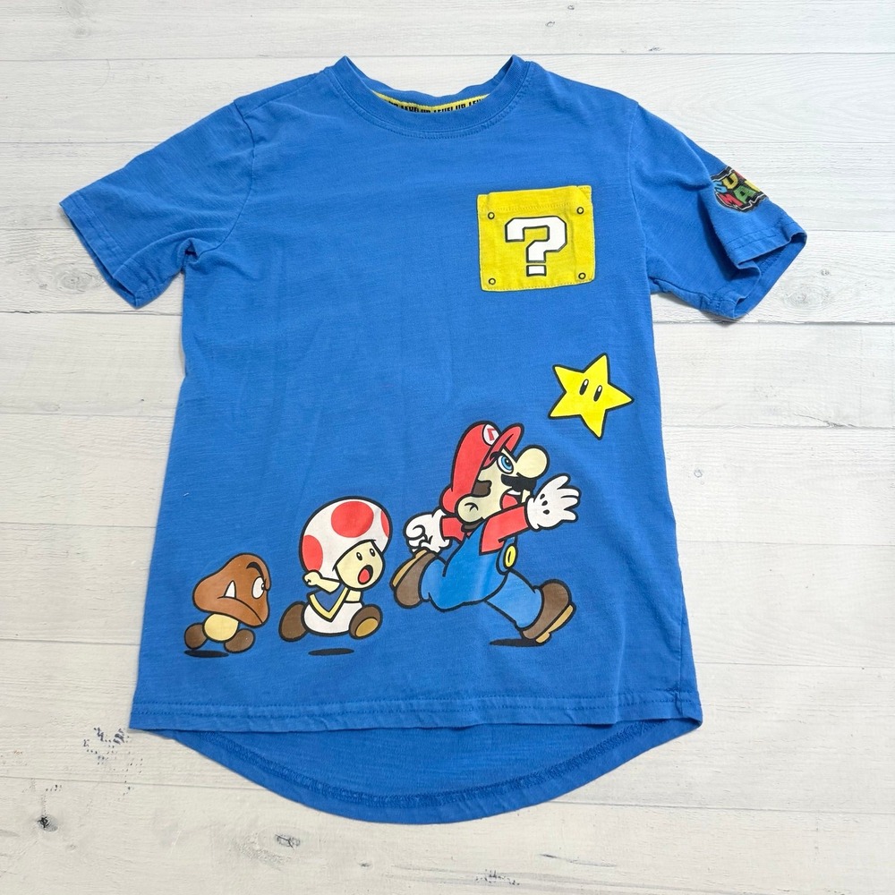 Super Mario brothers bowser toad Mario mystery block kids size 8‎